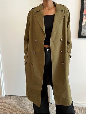 TOPSHOP Trench Coat size 10